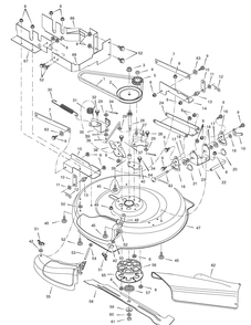 Mower Housing Diagram and Parts List for 7800507-309007X166A 2009 Briggs and Stratton Lawn Tractor Accessories
